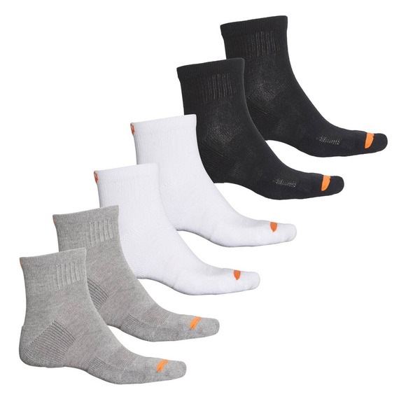 NEW Merrell Men Cushioned Cotton Quarter Crew Socks 6 Pairs Multicolor Sz 9-12 - Picture 8 of 12
